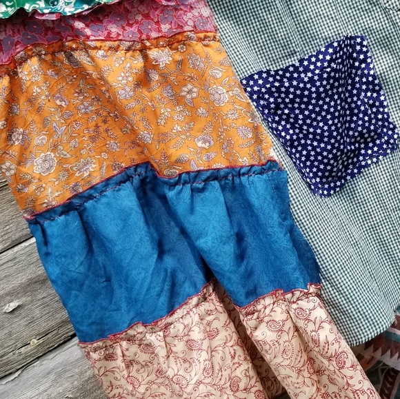 Tunic Floral Print Vneck Trapeze Shirt Dress - Picture 4 of 5